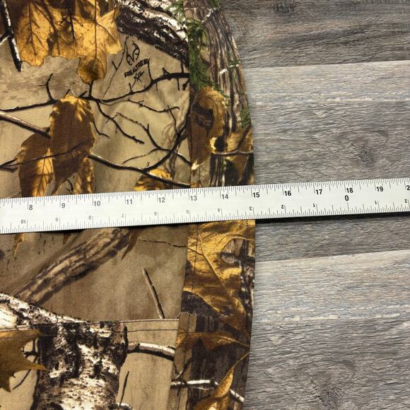 Carhartt Realtree Camouflage Shoreline Men M Nylon Hunting Camo Bib Overalls EUC - Picture 13 of 15